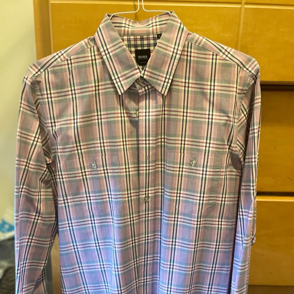 Boss, slim fit, mens button up